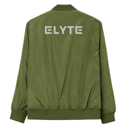 ELYTEWEAR Embroidered Elegance Bomber Jacket