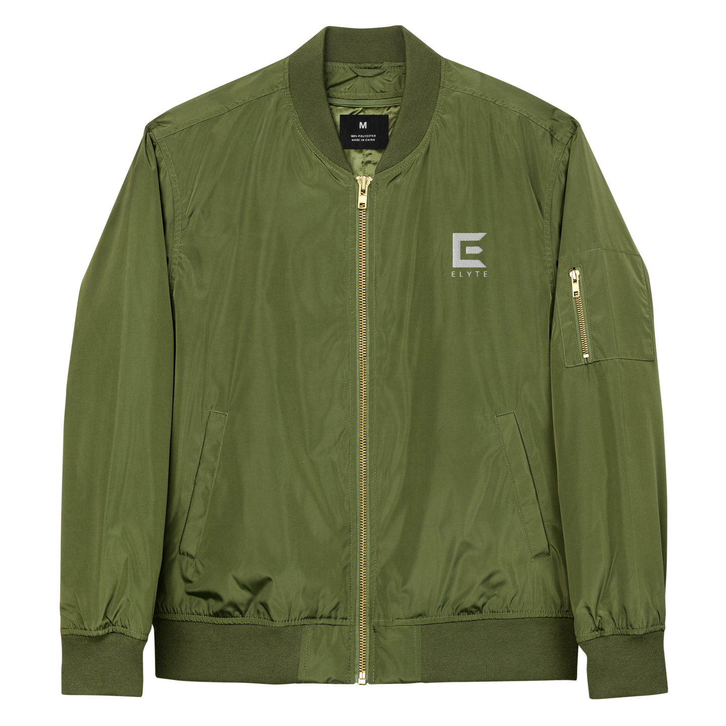 ELYTEWEAR Embroidered Elegance Bomber Jacket