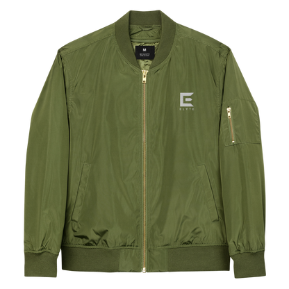 ELYTEWEAR Embroidered Elegance Bomber Jacket