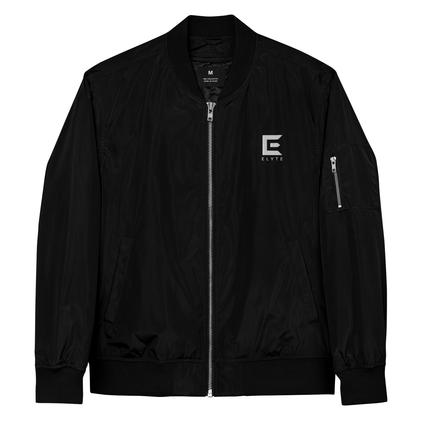 ELYTEWEAR Embroidered Elegance Bomber Jacket